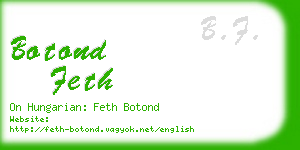 botond feth business card